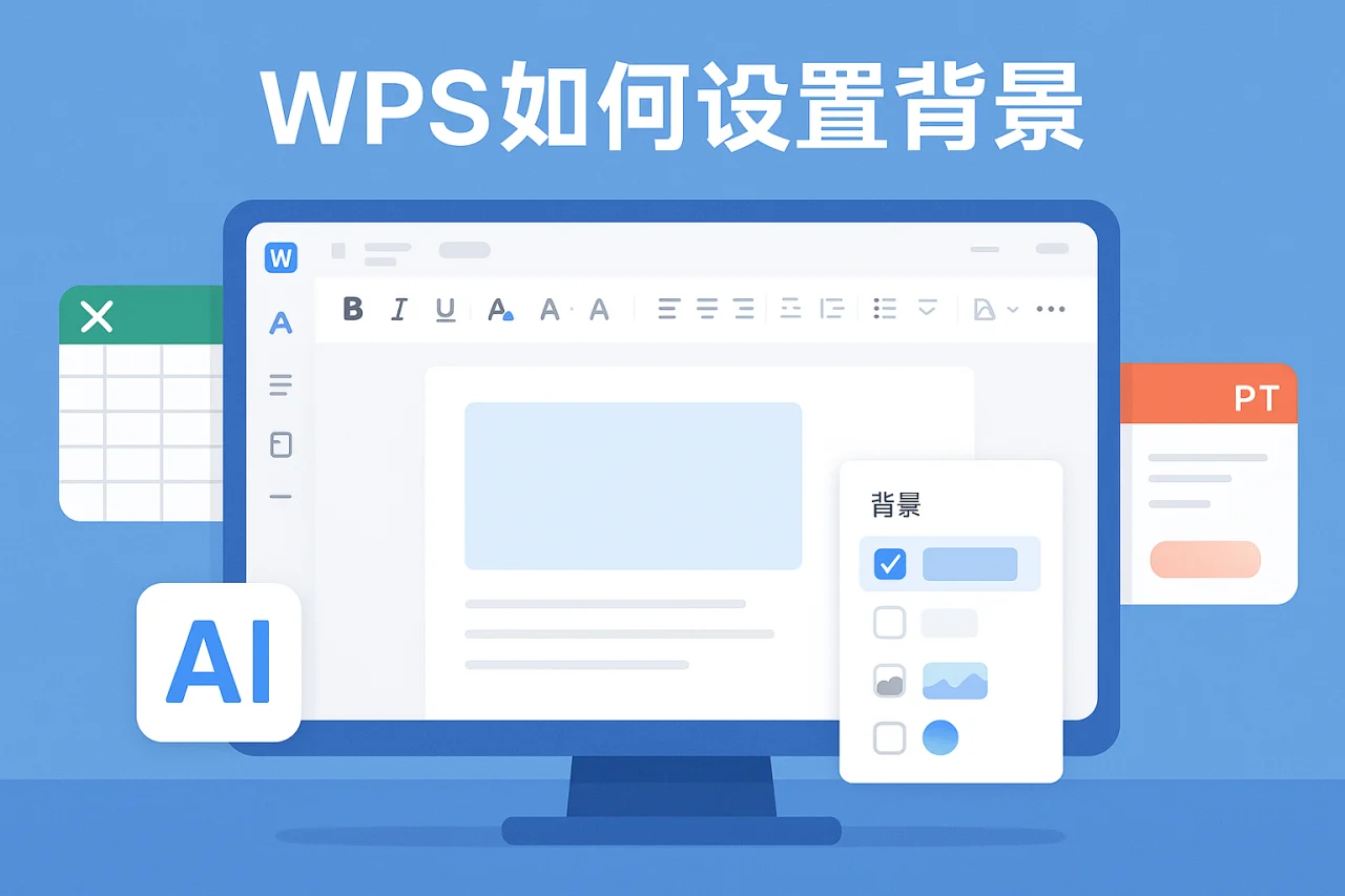 WPS如何设置背景