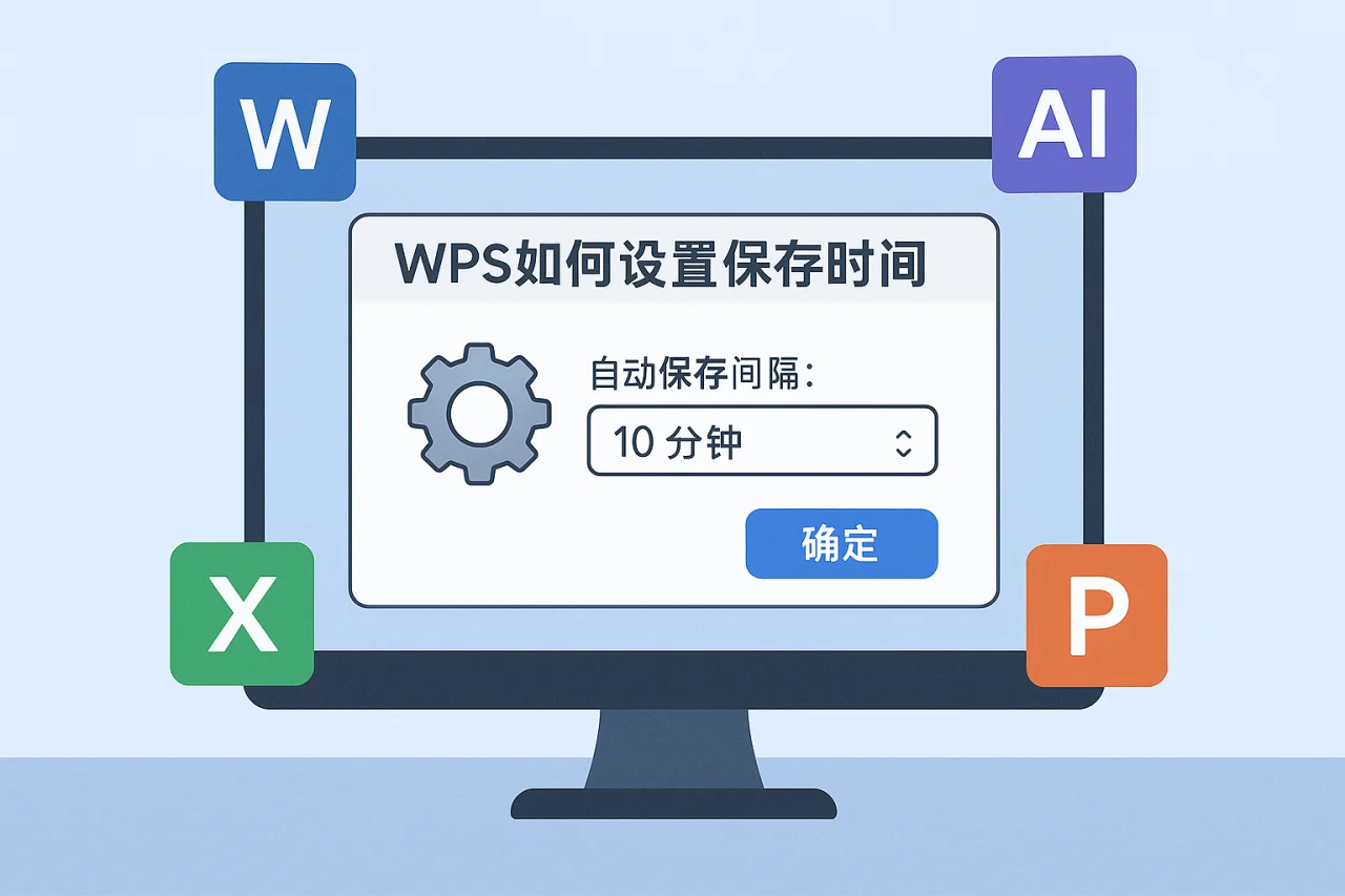 WPS如何设置保存时间