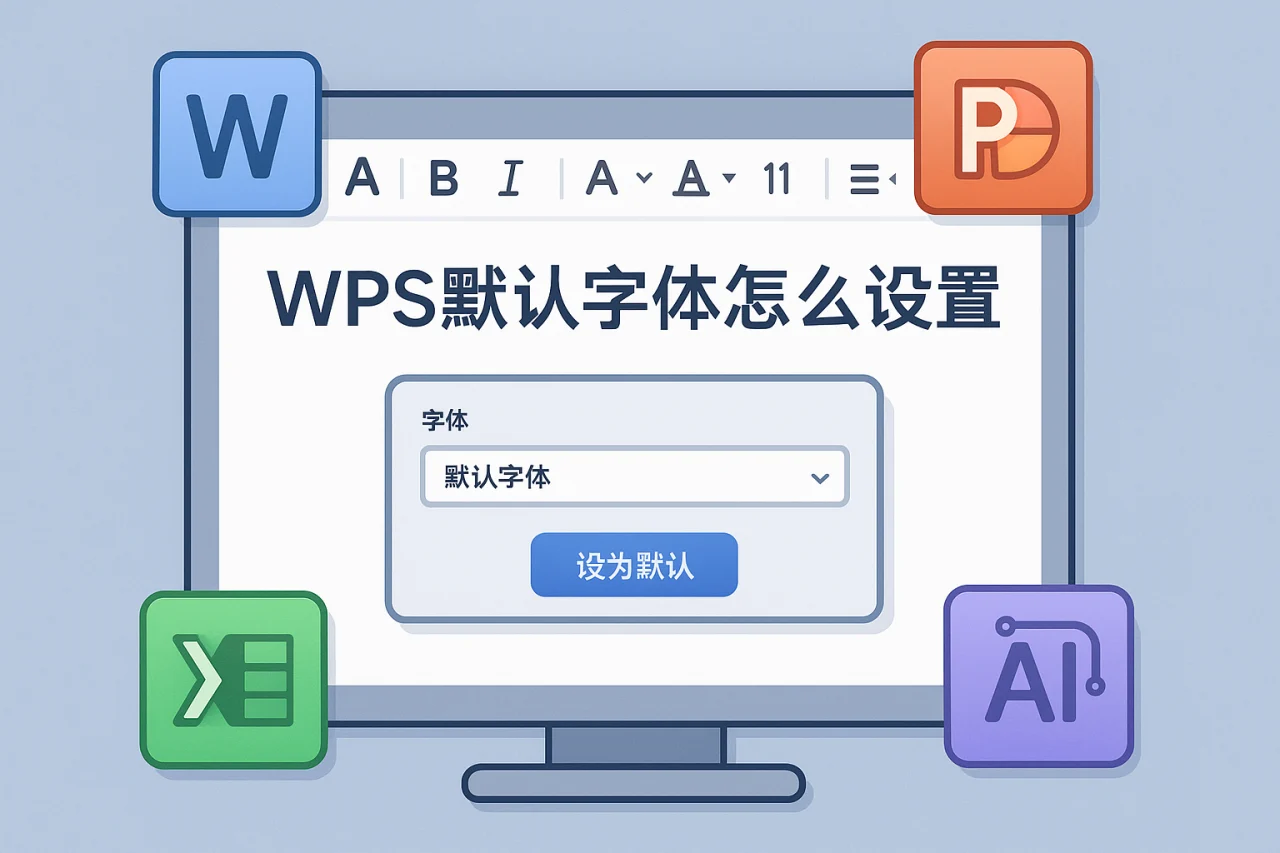 WPS默认字体怎么设置