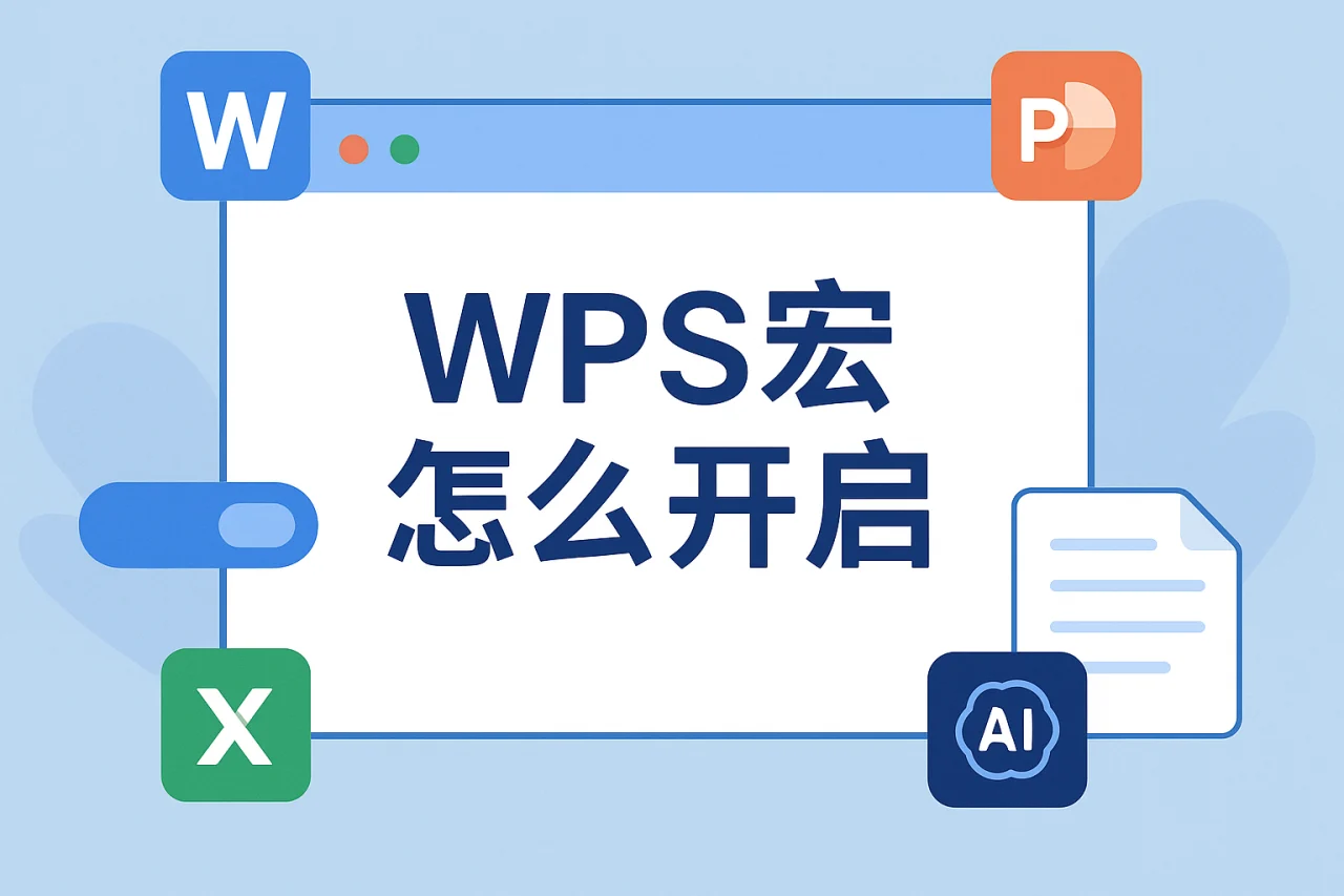 Wps宏怎么开启