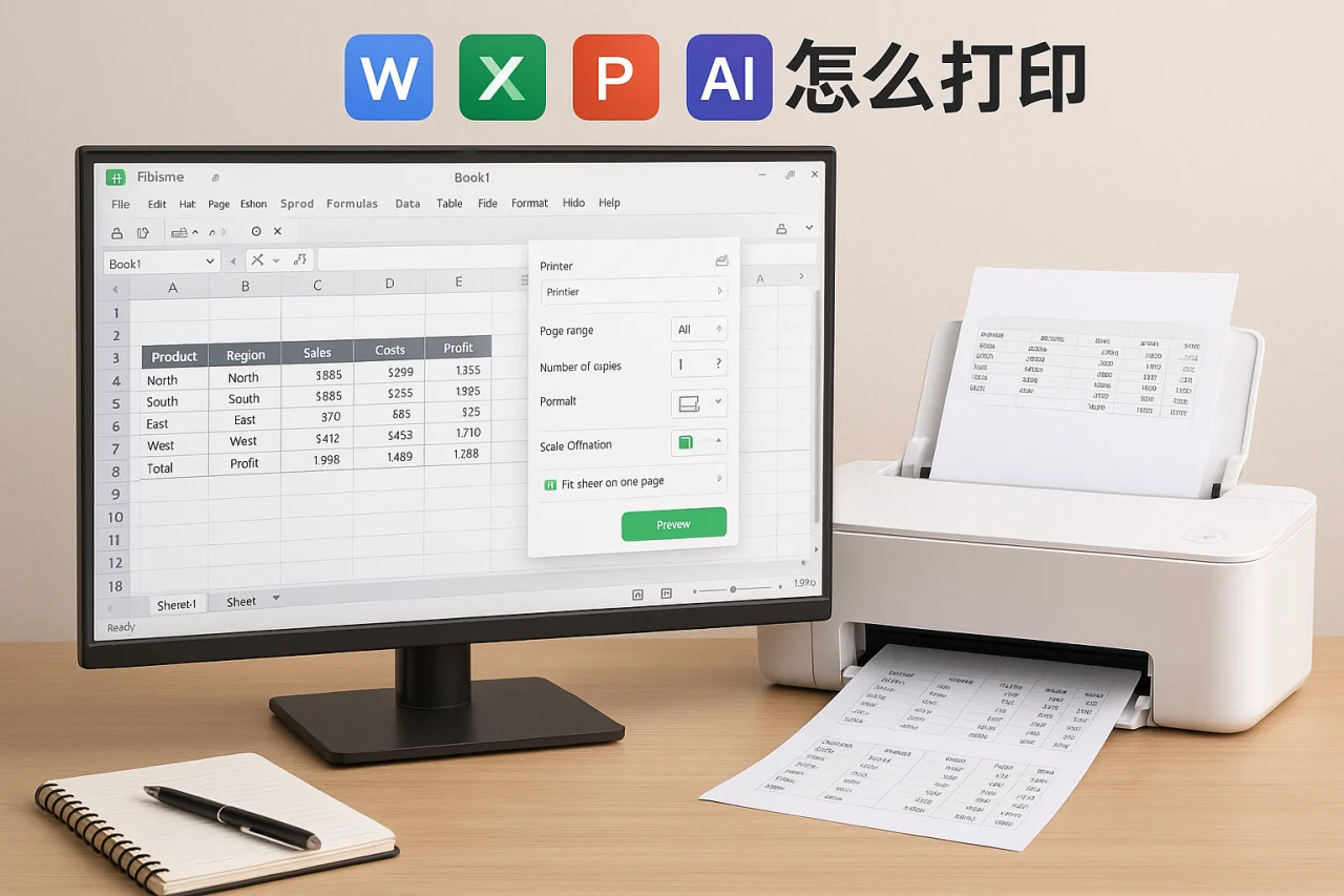Wps表格怎么打印