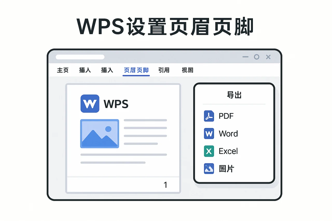 Wps设置页眉页脚