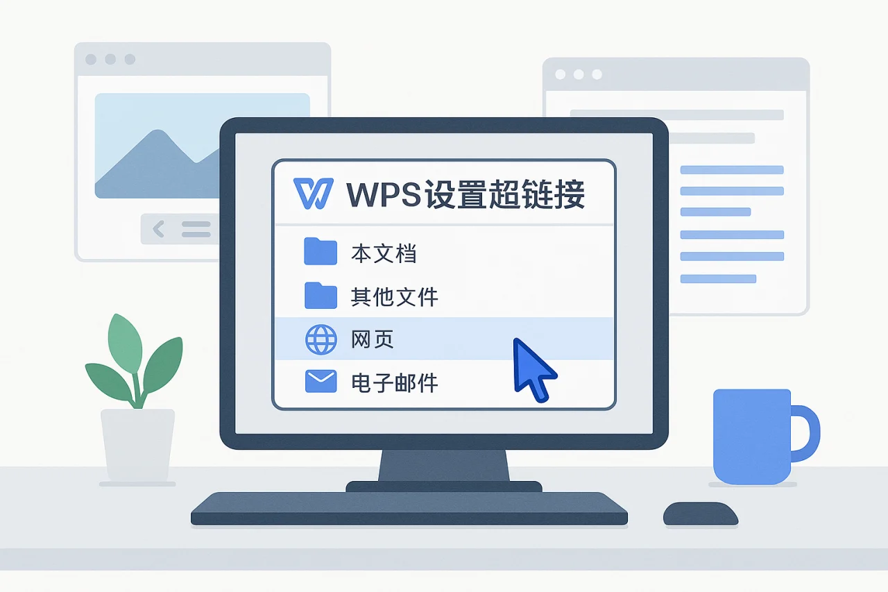 WPS设置超链接