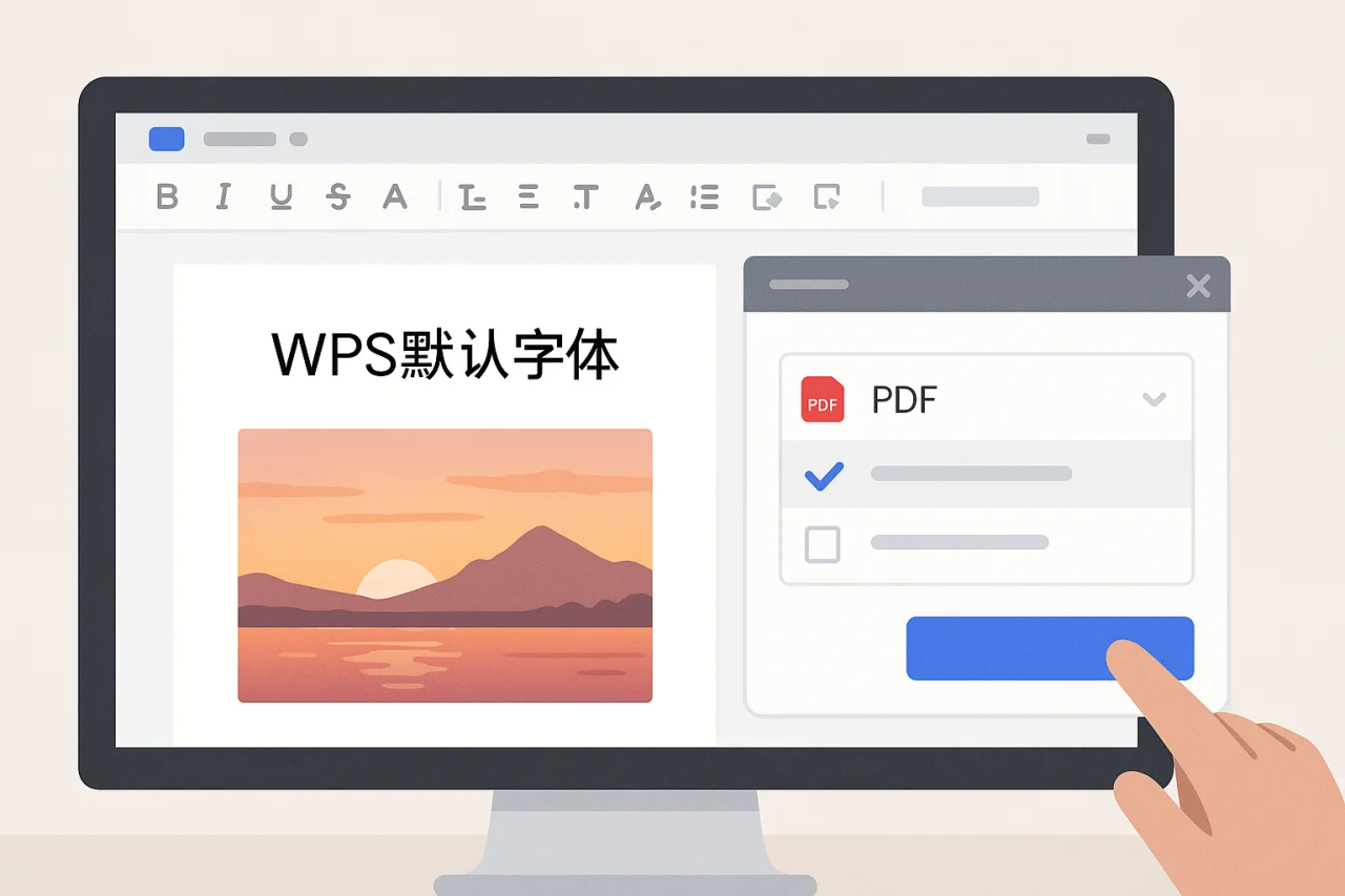 WPS默认字体