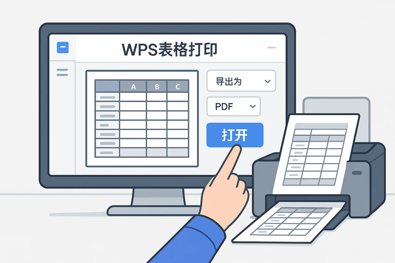 Wps表格打印