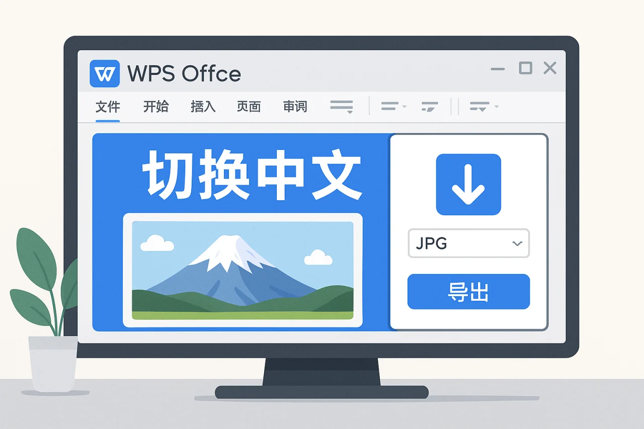 Wps office切换中文