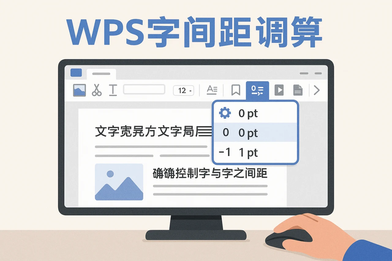 WPS字间距调整