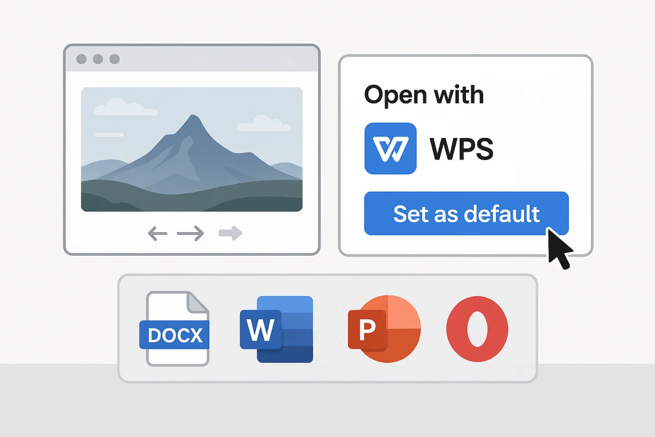 wps为默认打开方式
