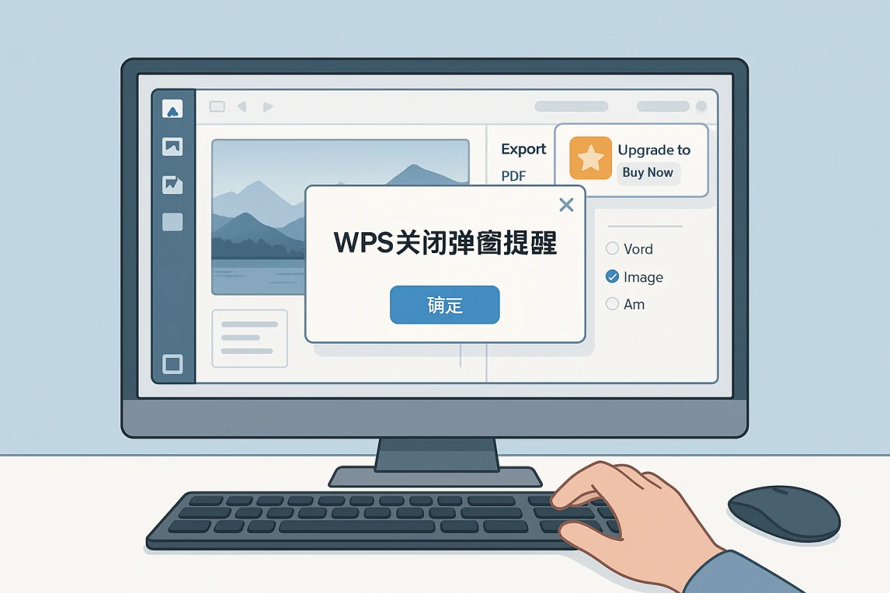 WPS关闭弹窗提醒
