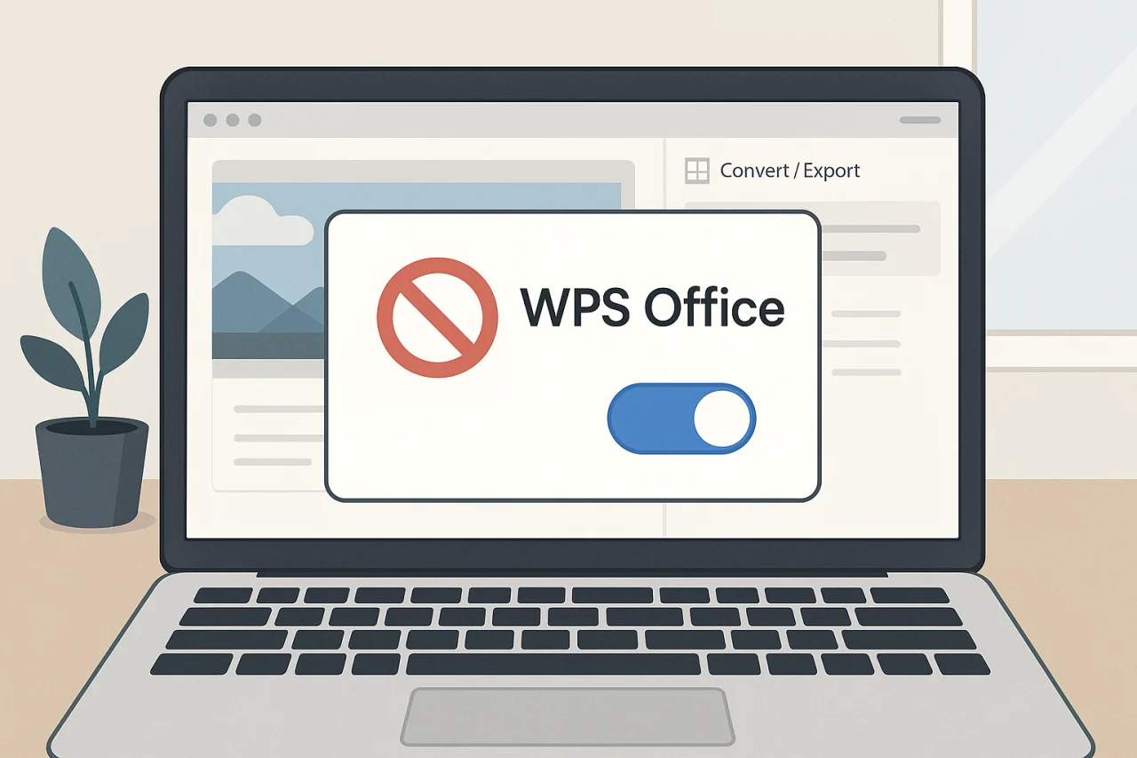 WPS关闭开机自启动