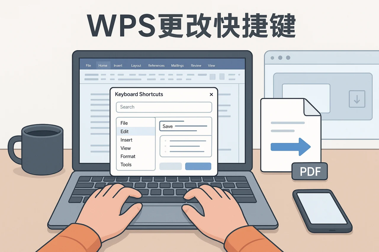WPS更改快捷键
