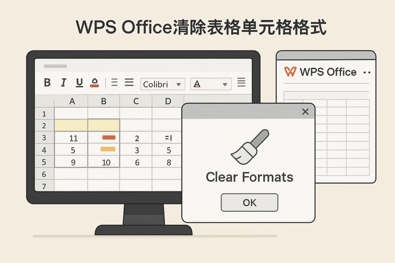 WPS Office清除表格单元格格式