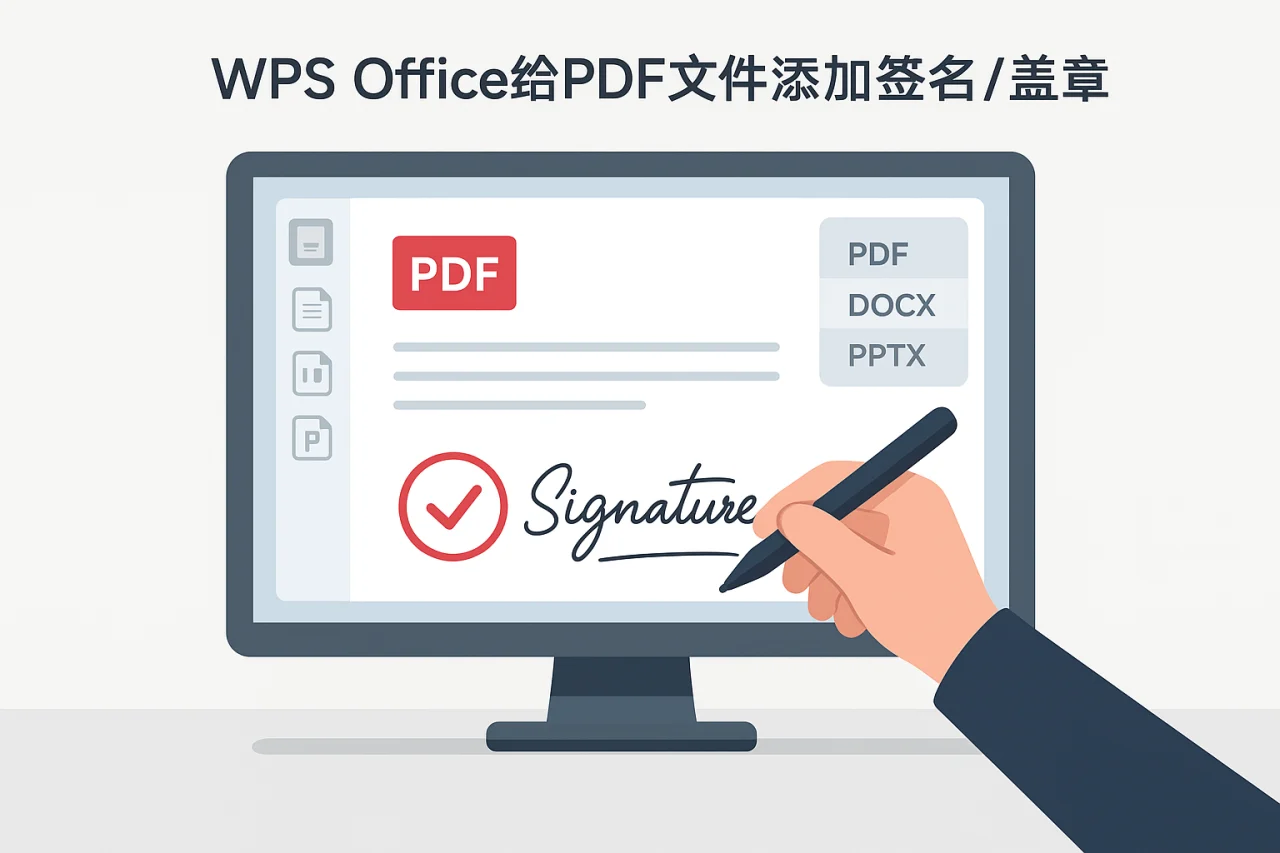 WPS Office给PDF文件添加签名/盖章