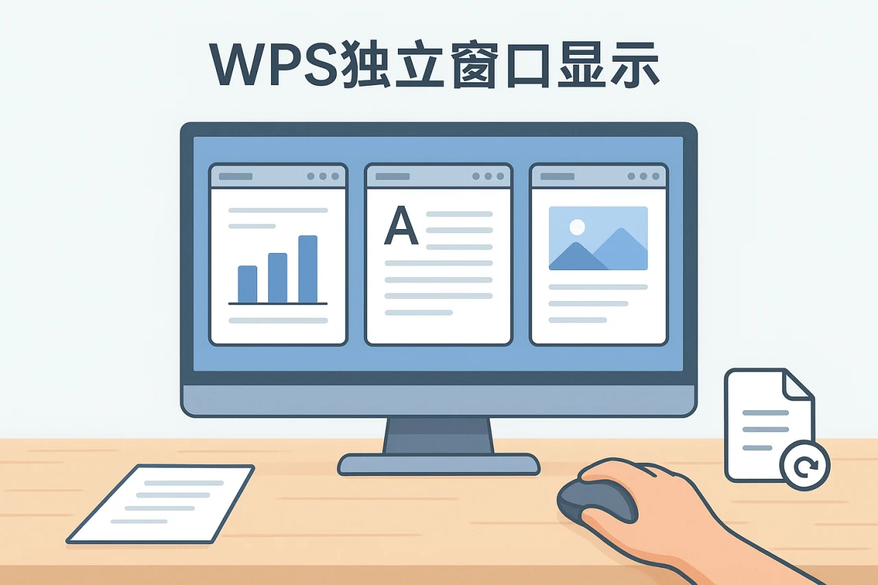 WPS独立窗口显示