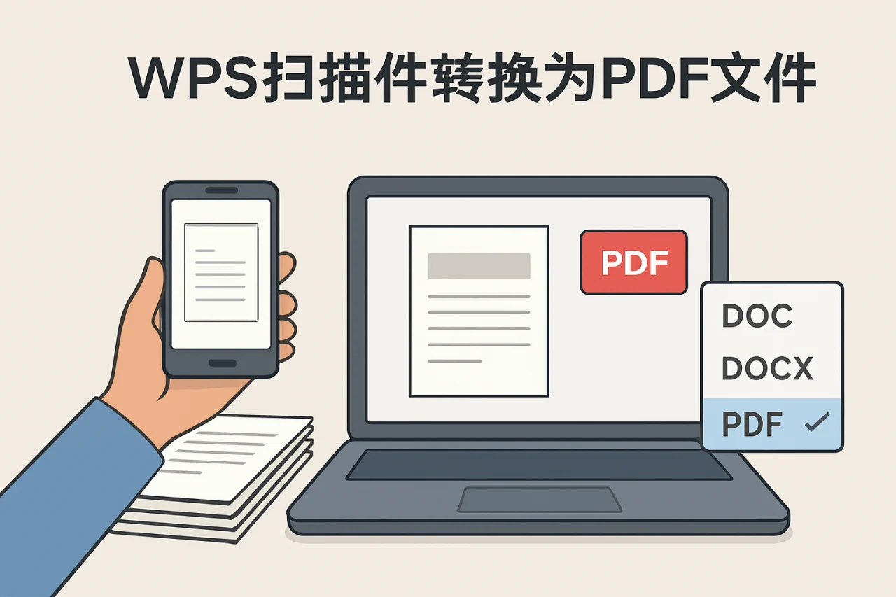 WPS扫描件转换为PDF文件