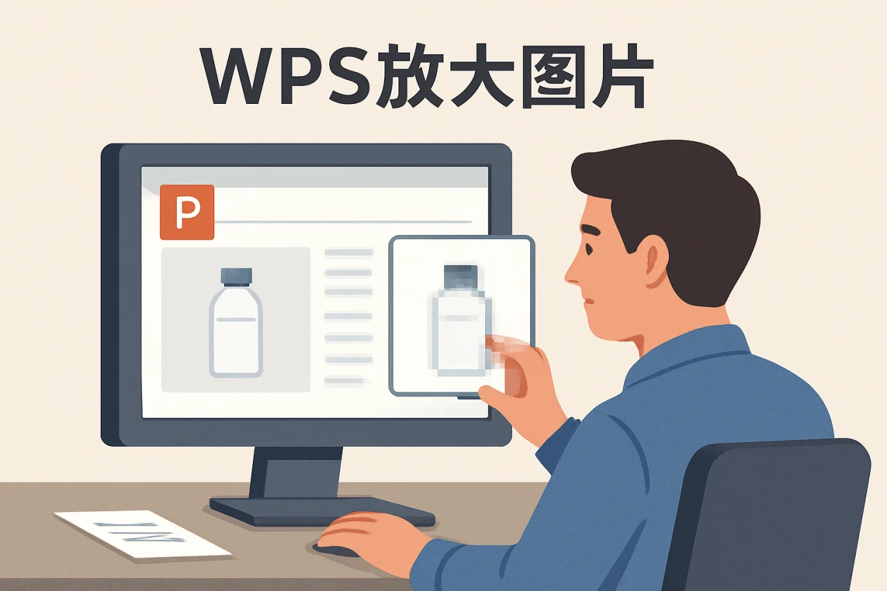 WPS放大图片