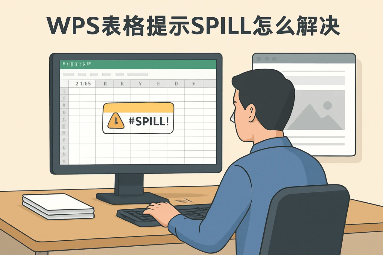 WPS表格提示SPILL怎么解决
