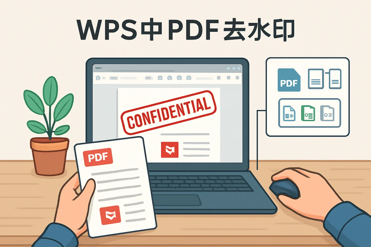 WPS中PDF去水印