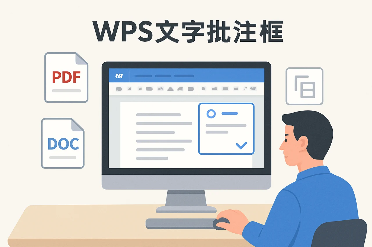WPS文字批注框