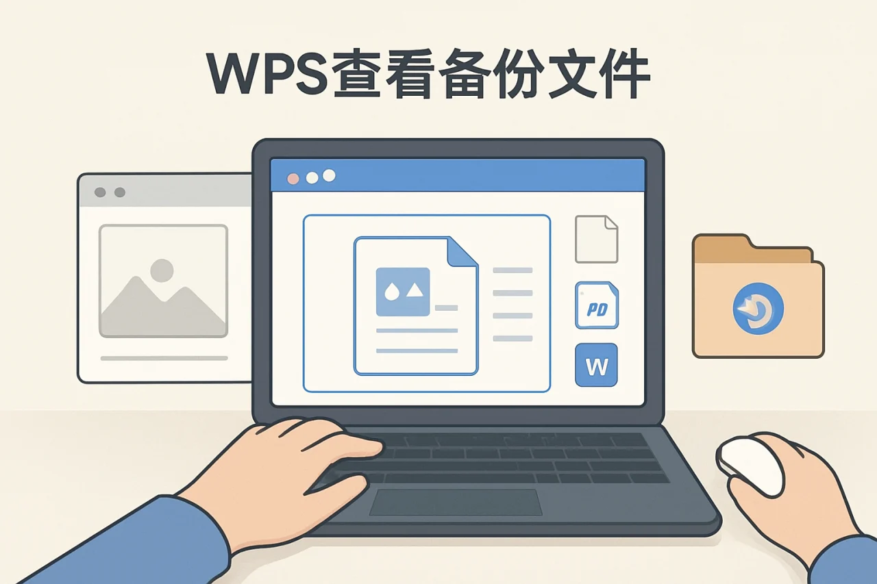 WPS查看备份文件