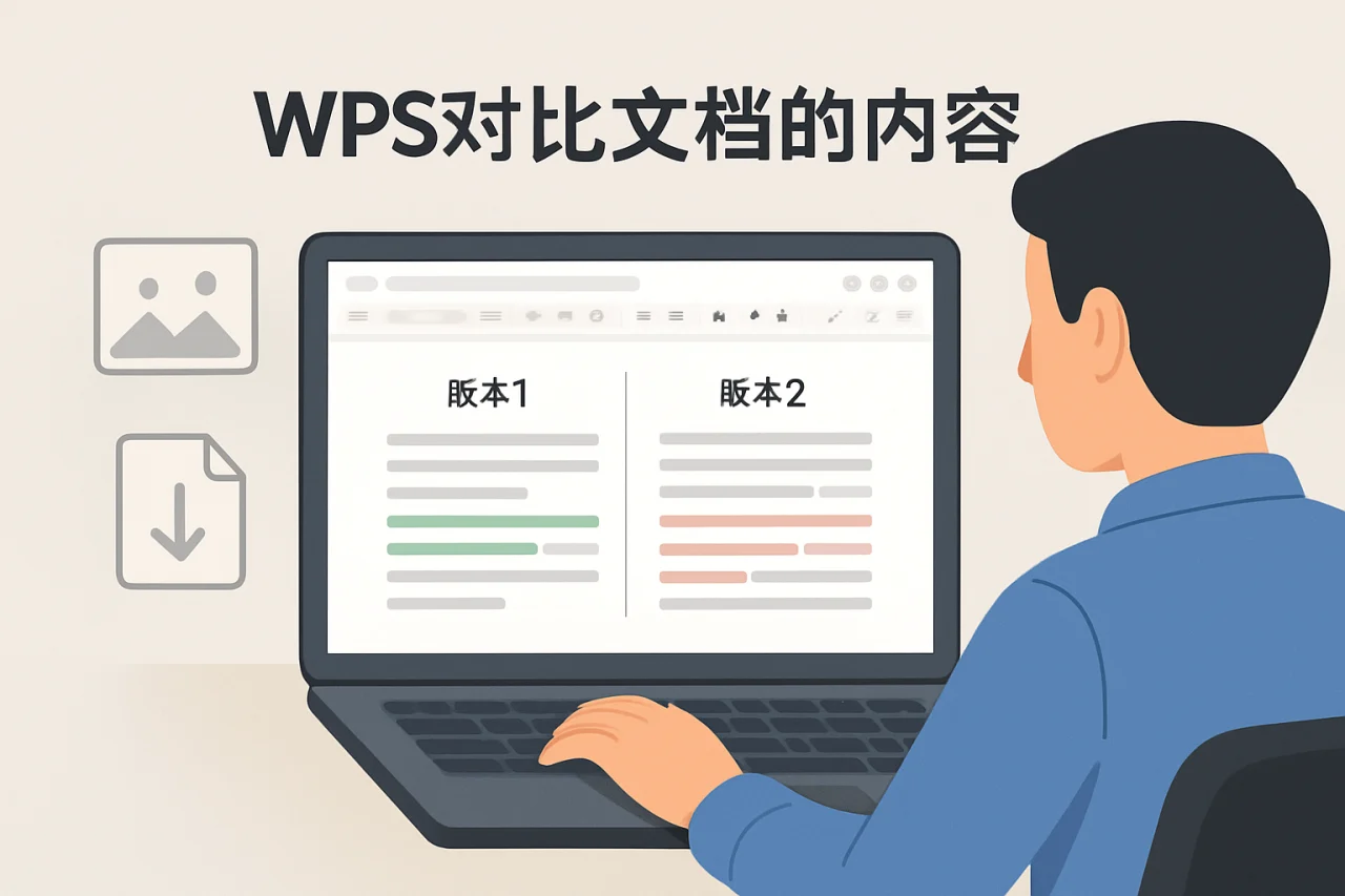WPS对比文档的内容