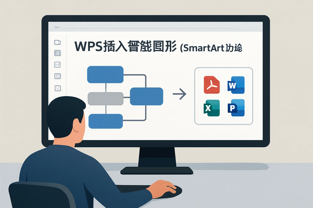 WPS插入智能图形（SmartArt功能）