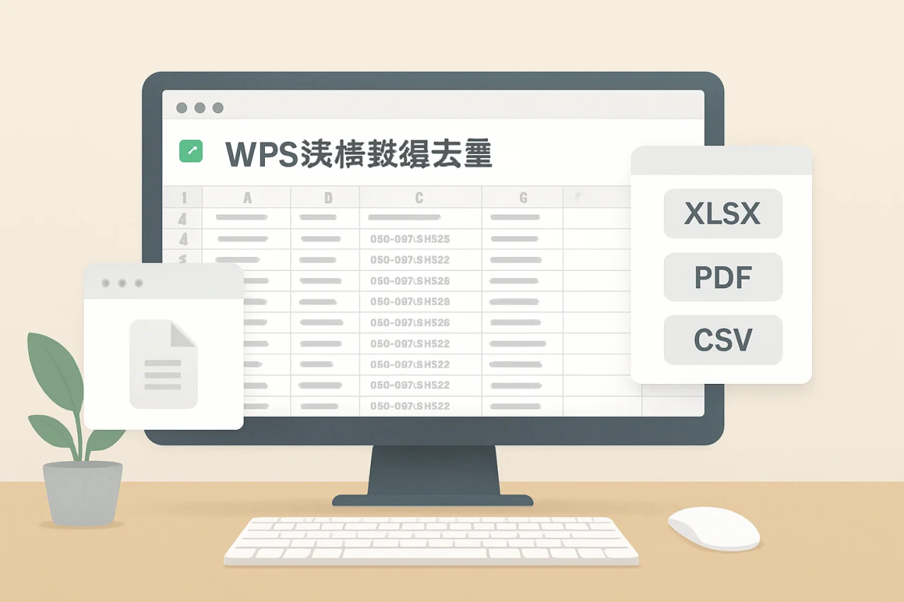 WPS表格数据去重
