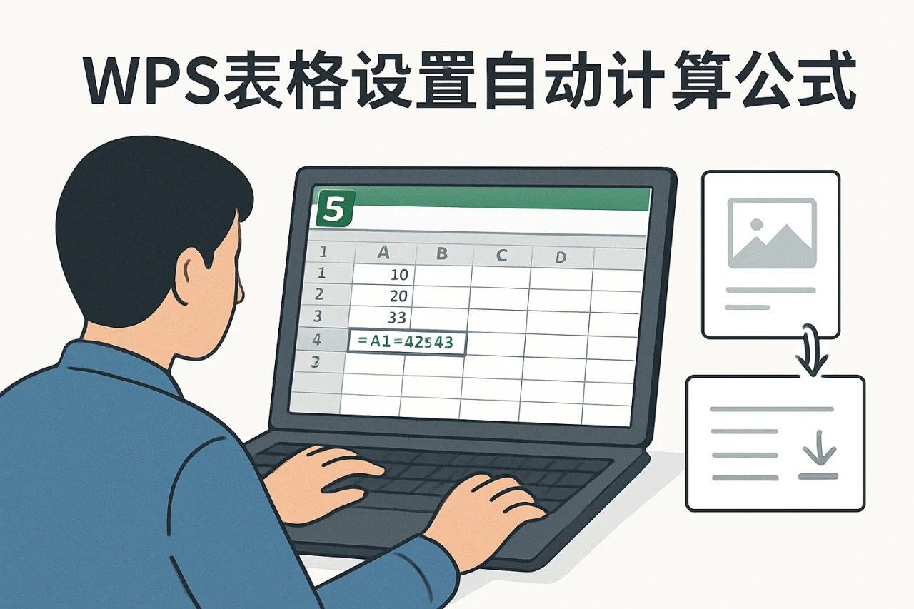 WPS表格设置自动计算公式