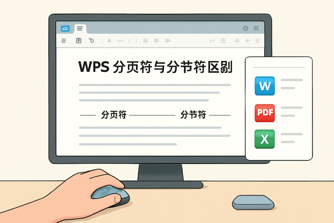 WPS 分页符与分节符区别