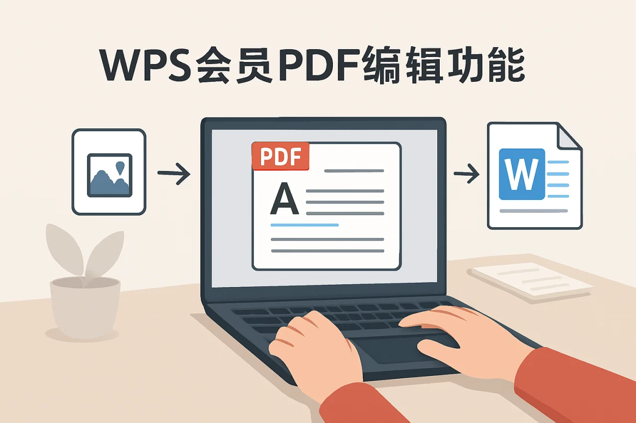 WPS会员PDF编辑功能