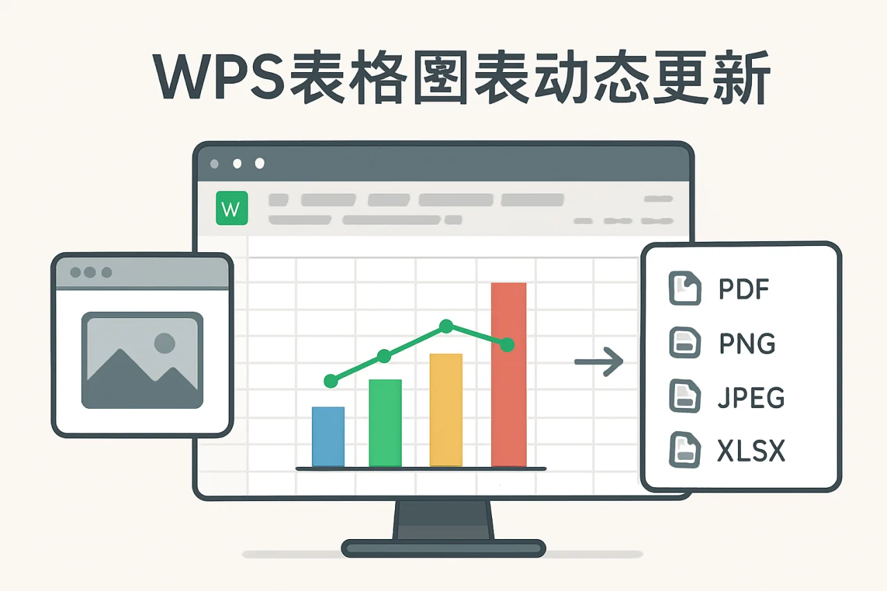 WPS表格图表动态更新
