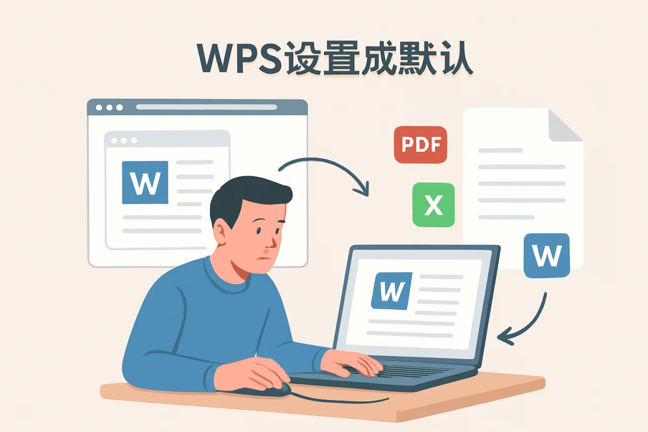wps设置成默认