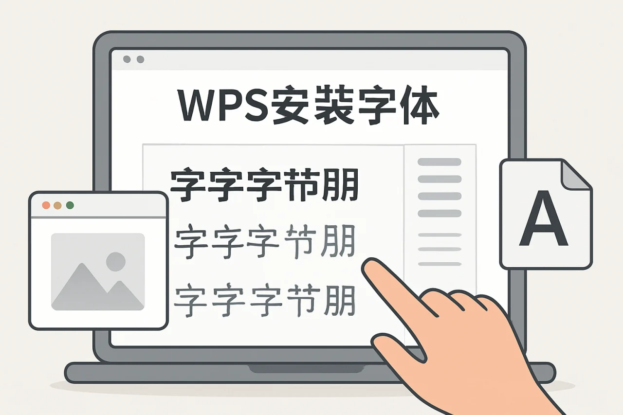 wps安装字体