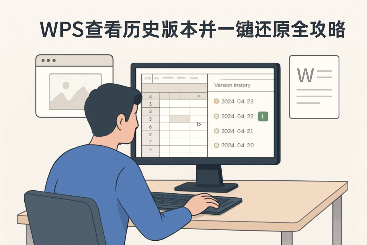 WPS查看历史版本并一键还原全攻略