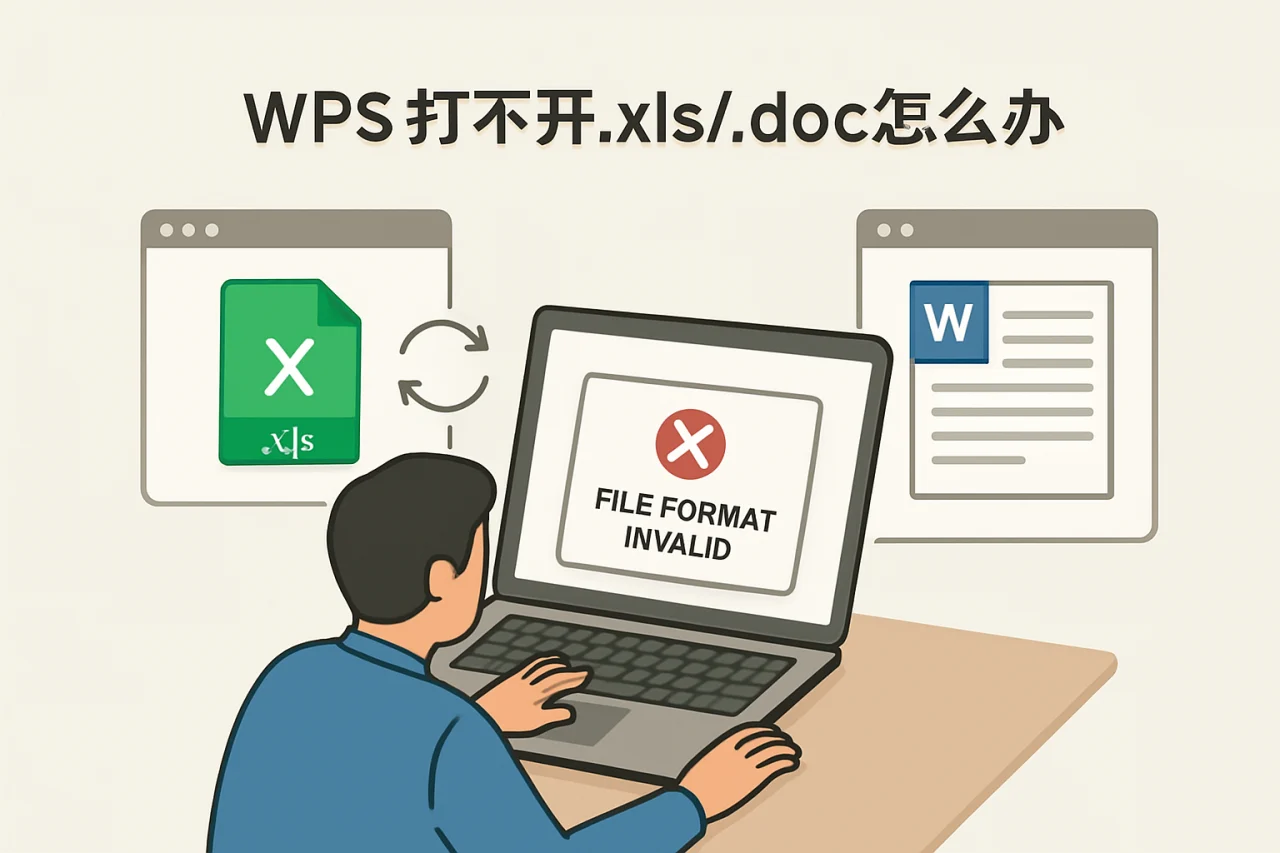 WPS打不开.xls/.doc怎么办