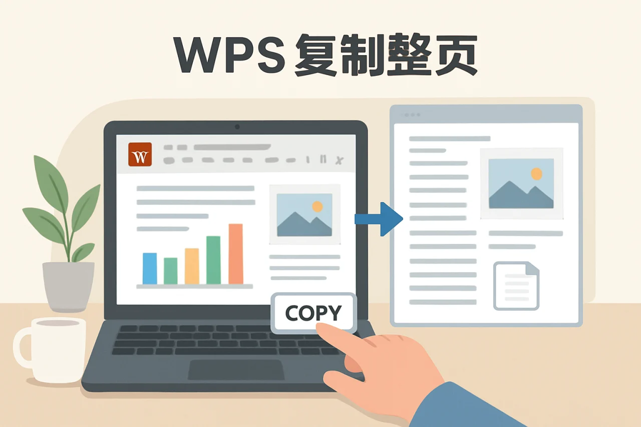 WPS复制整页