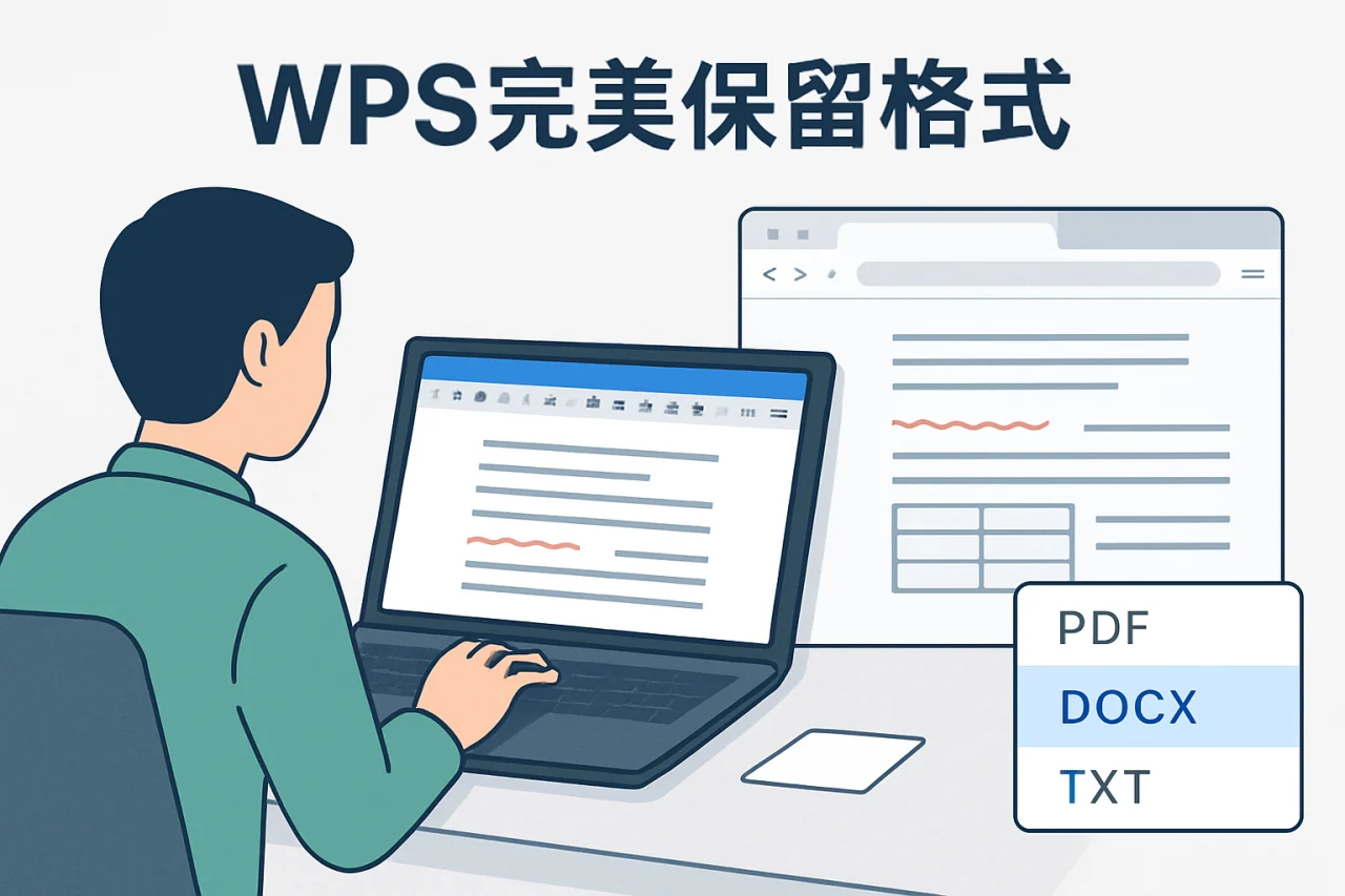 WPS完美保留格式
