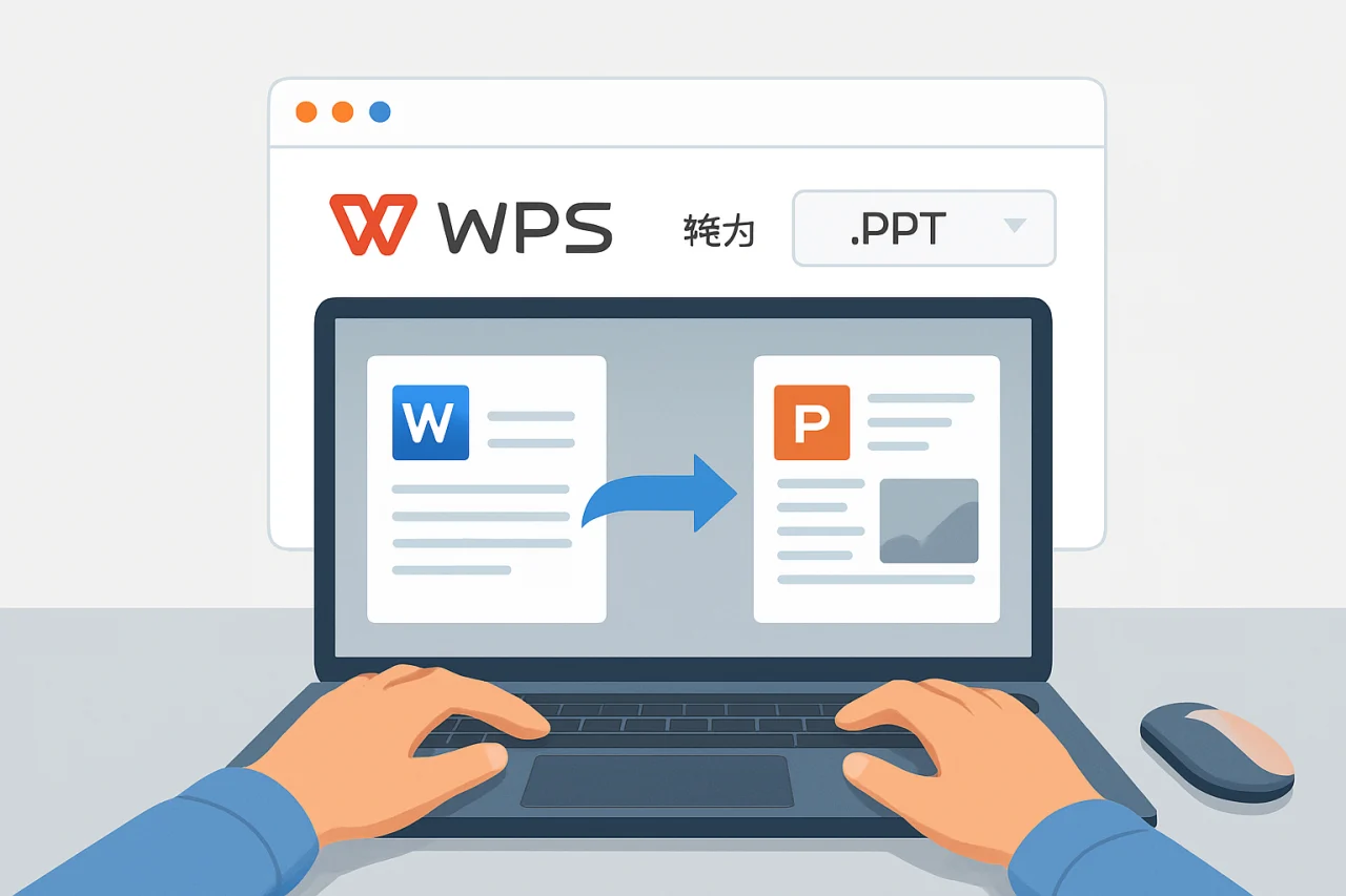 WPS把文档转为PPT