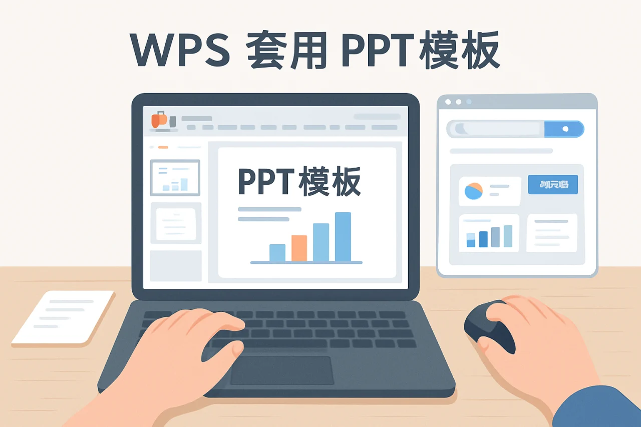 WPS 套用 PPT 模板