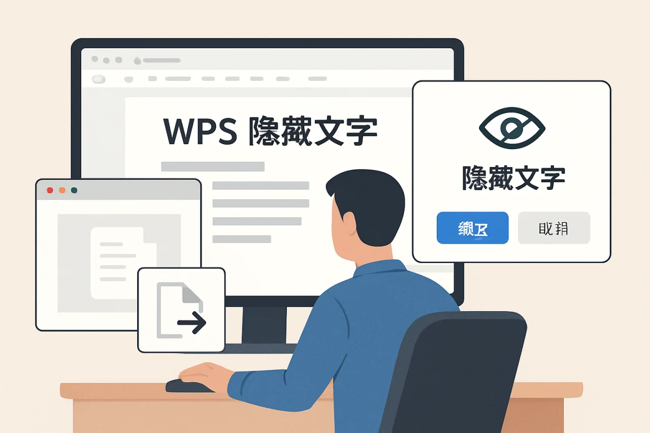 WPS 隐藏文字