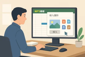 WPS表格中插入附件