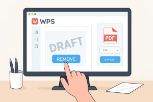 WPS去除PDF文档水印