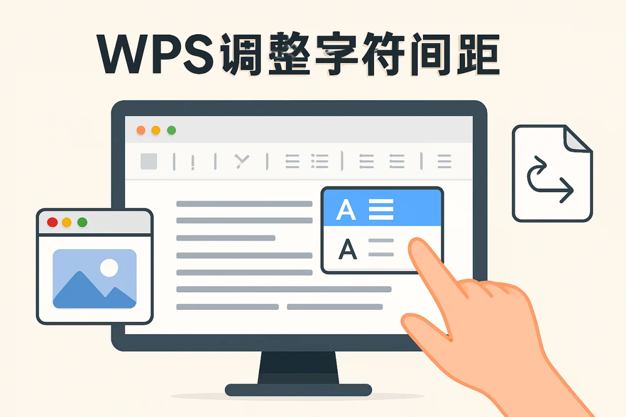 WPS调整字符间距