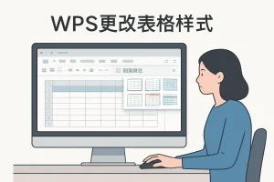 WPS更改表格样式