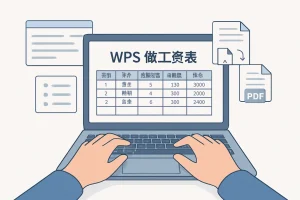 WPS 做工资表