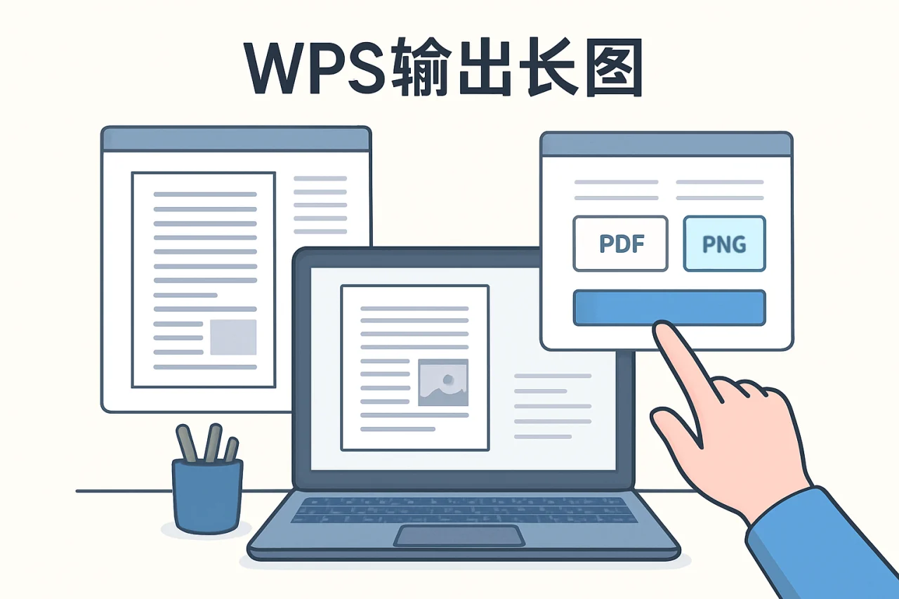 WPS输出长图