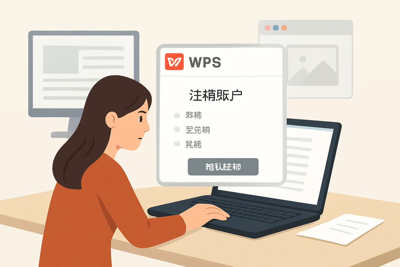 WPS注销账户
