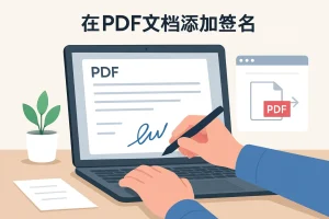 在PDF文档添加签名