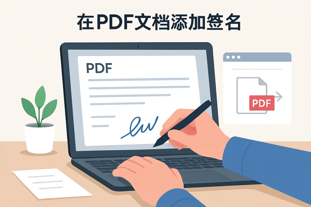 在PDF文档添加签名