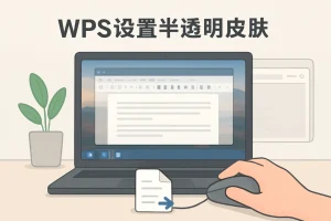 WPS设置半透明皮肤